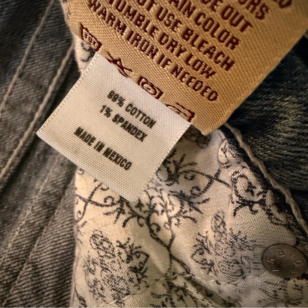1206 Big Star sweet ultra low rise flare jeans 26R (28x30.5) western rodeo - Picture 7 of 13